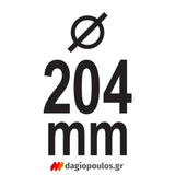 Yato YT-37220 Βεντούζα Τζαμιών Μονή με Αντλία Υποπίεσης 204mm 58kgr