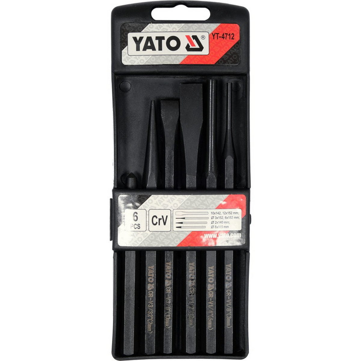 Yato YT-4712 Συλλογή Καλέμια - Πόντες Μηχανουργών Σετ 6 Τεμ