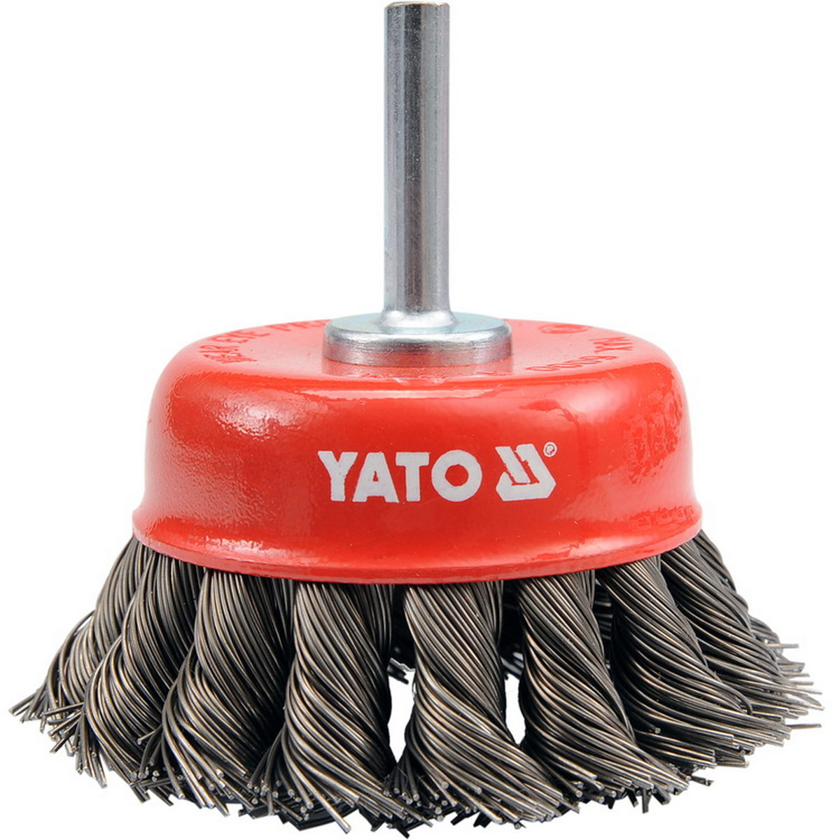 Yato YT-4752 Βούρτσα Συρμάτινη (Συρματόβουρτσα) Καμπάνα Δραπάνου Με Άξονα 75mm ΣΤΡΙΦΤΗ