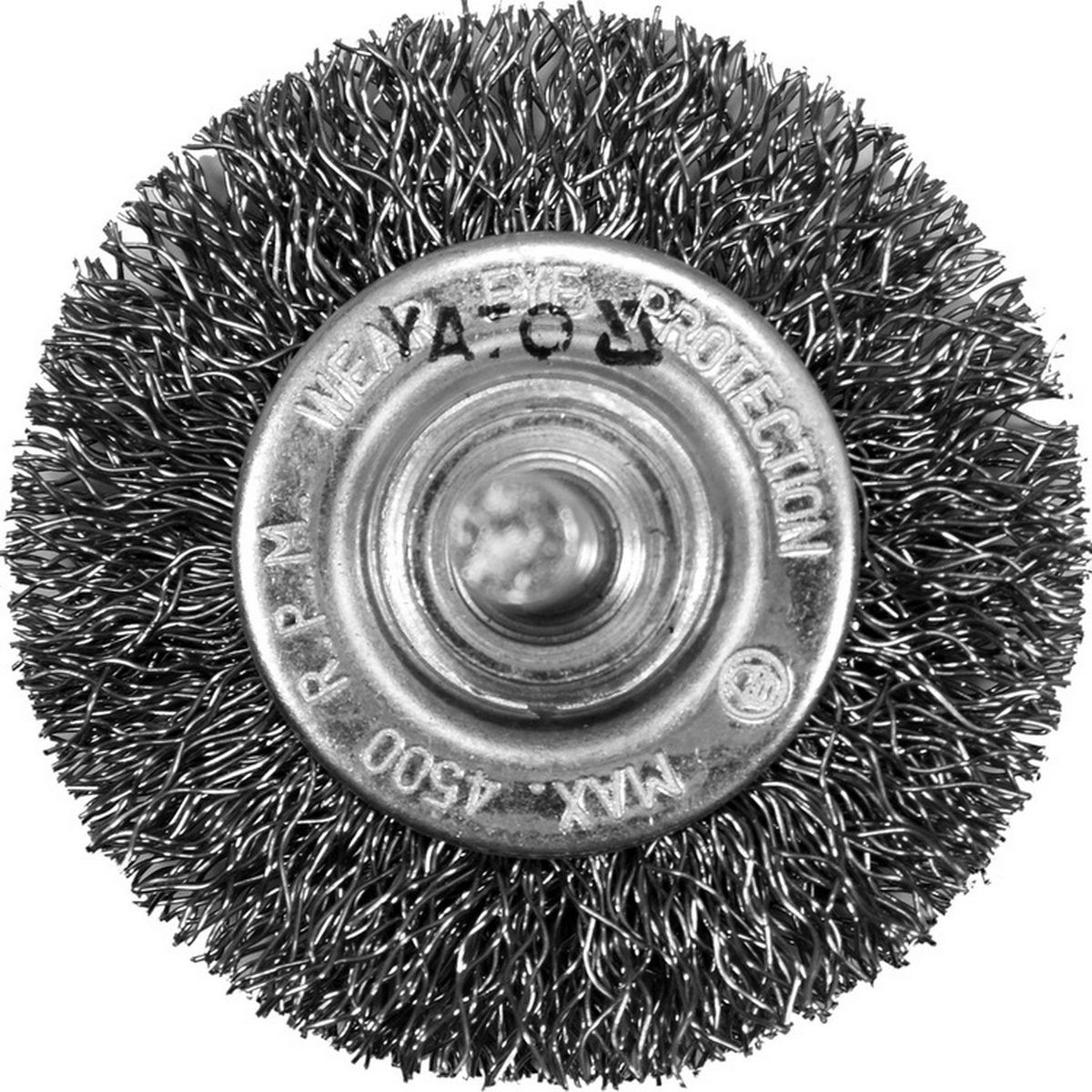 Yato YT-47565 Βούρτσα Συρμάτινη (Συρματόβουρτσα) Ρόδα Δραπάνου Με Άξονα 50mm ΑΝΟΞΕΙΔΩΤΗ (INOX)