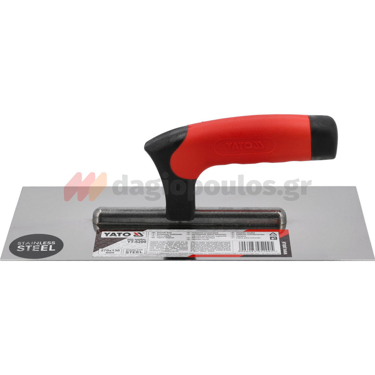 Yato YT-5200 Σπάτουλα Με Πλαστική Λαβή 270 x 130mm Ανοξείδωτη