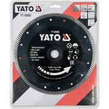 Yato YT-59985 Turbo Δίσκος Διαμαντέ (Διαμαντόδισκος) Κοπής Δομικών Υλικών, Μπετόν, Πέτρας, Τούβλων 230mm