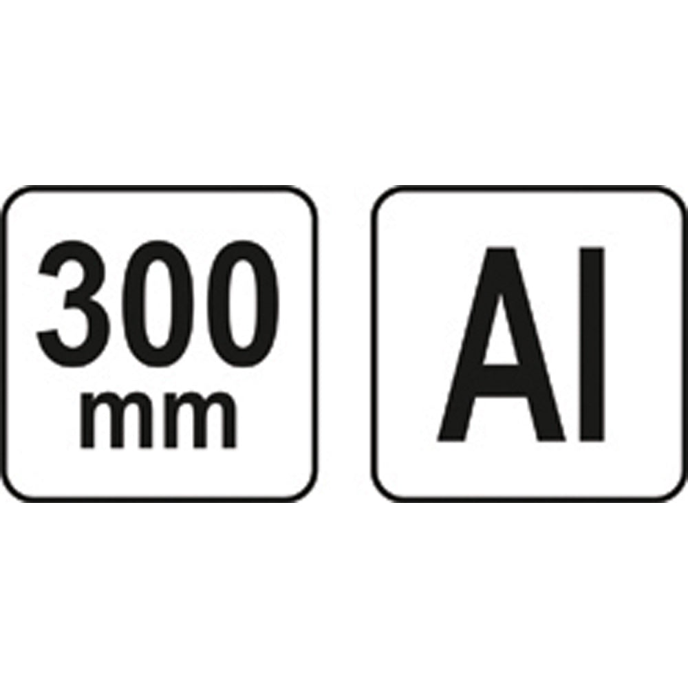 Yato YT-70787 Επαγγελματικός Χάρακας - Τρίγωνο - Γωνιόμετρο Μέτρησης & Σχεδιασμού Αλουμινίου 300mm