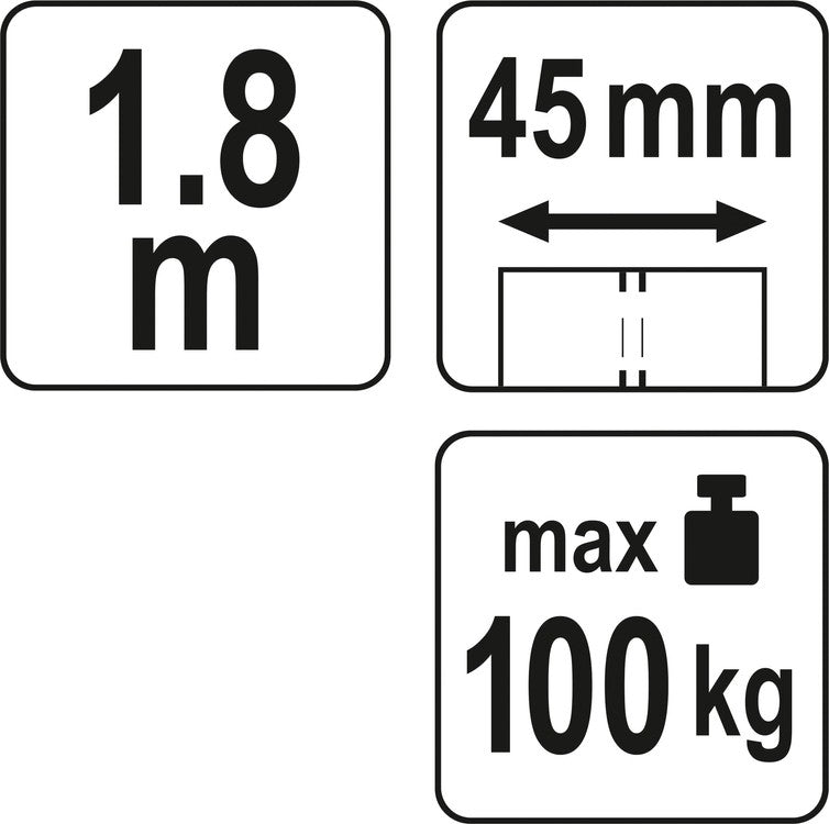 Yato YT-74225 Ελαστικός Ιμάντας Ασφαλείας 45mm