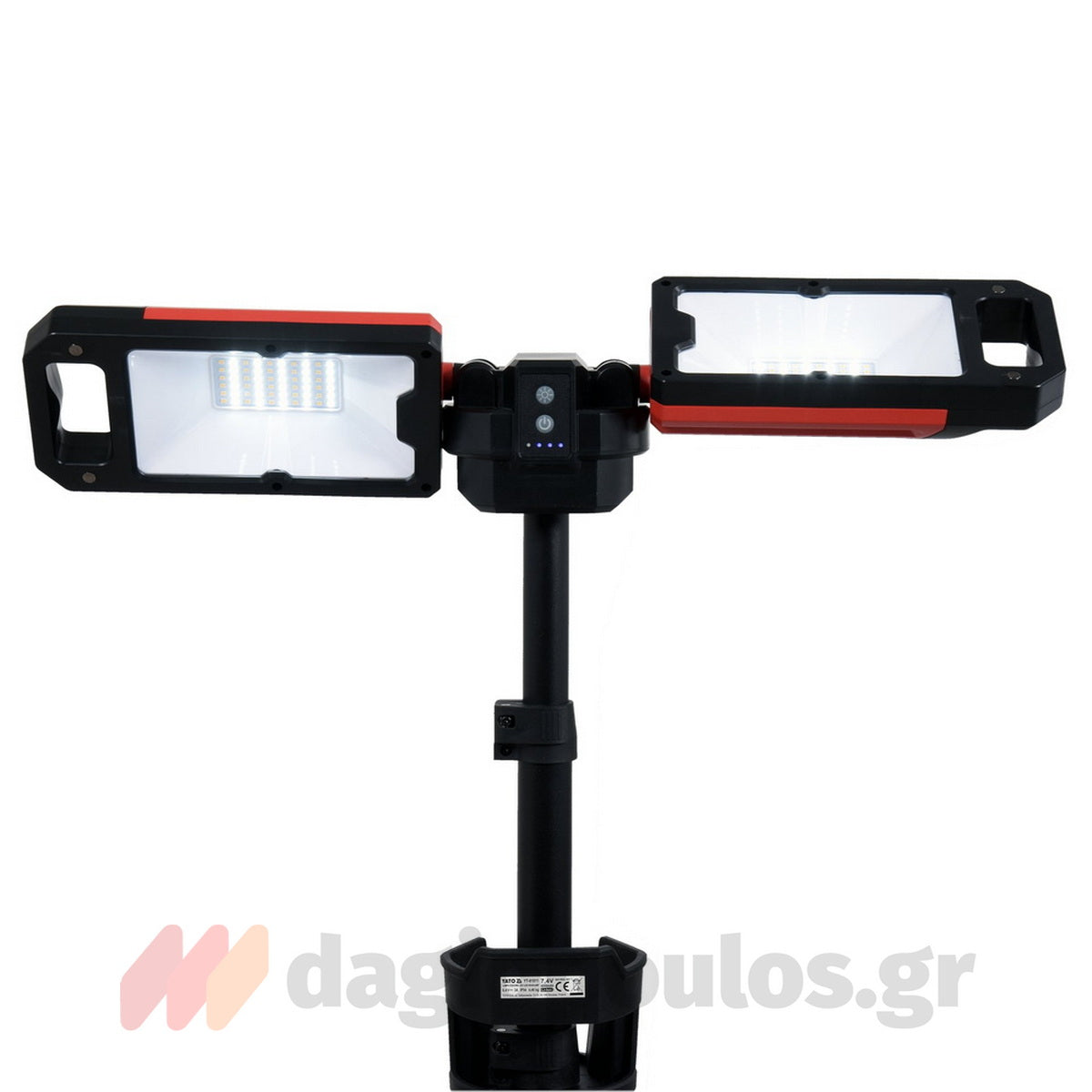 Yato YT-81811 Προβολέας LED Διπλός Επαναφορτιζόμενος Με Τρίποδο 5000 Lumens