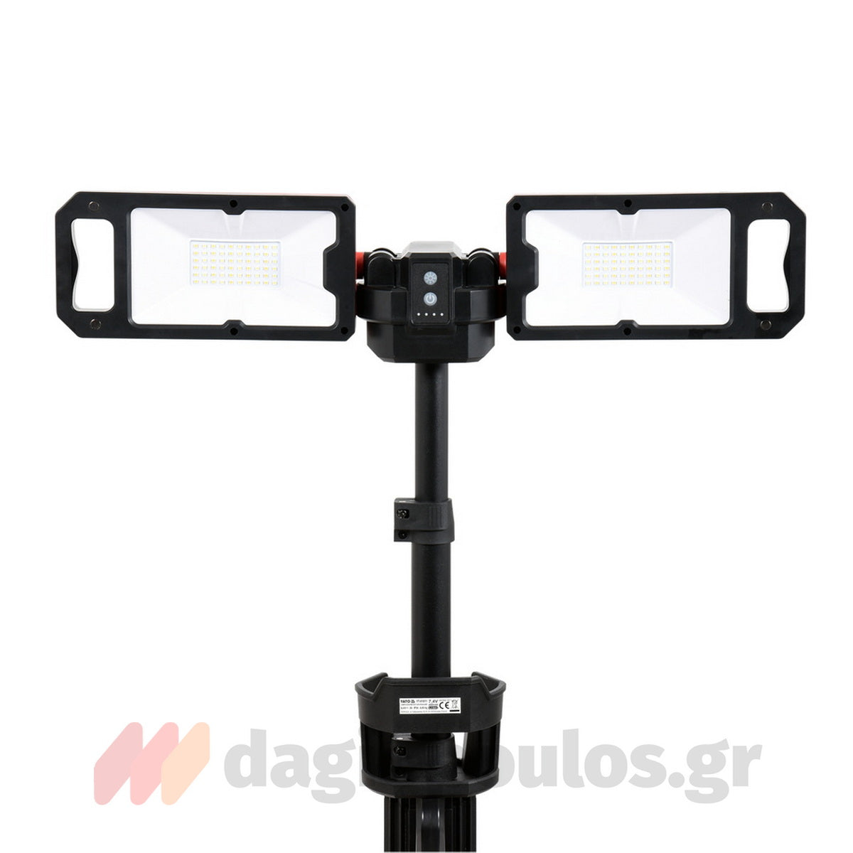 Yato YT-81811 Προβολέας LED Διπλός Επαναφορτιζόμενος Με Τρίποδο 5000 Lumens