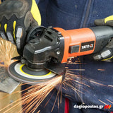 Yato YT-82101 Ηλεκτρικός Γωνιακός Τροχός 125mm 1100Watt ΡΥΘΜΙΖΟΜΕΝΟΣ