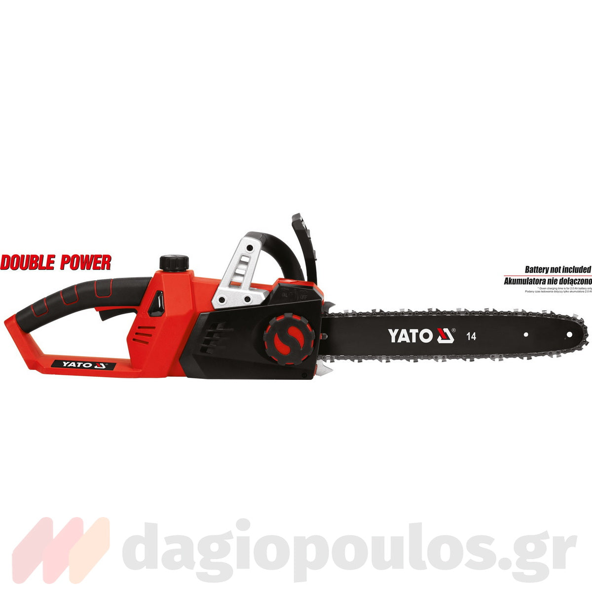 Yato YT-82813 Αλυσοπρίονο Μπαταρίας 36V (2x18V) Li-Ion Με Λάμα 355mm SOLO