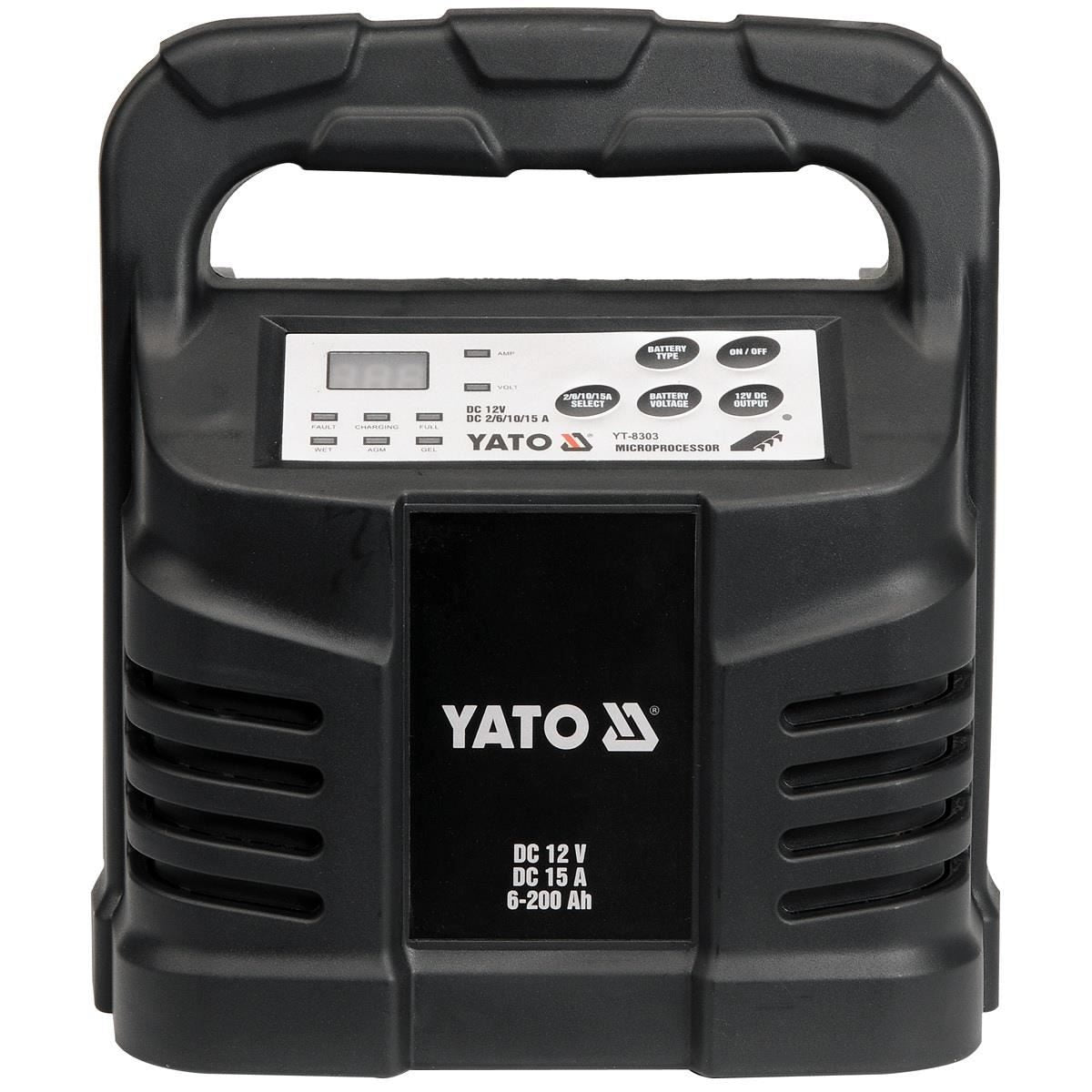 Yato YT-8302 Επαγγελματικός Φορτιστής - Συντηρητής Μπαταρίας Αυτοκινήτου 6-12V 12A 200Αh