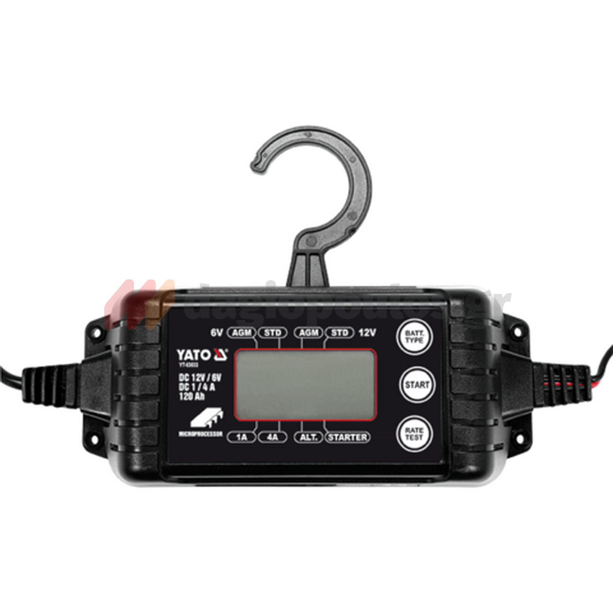 Yato YT-83033 Επαγγελματικός Φορτιστής - Συντηρητής Μπαταρίας Αυτοκινήτου 6/12V 4A 120Ah