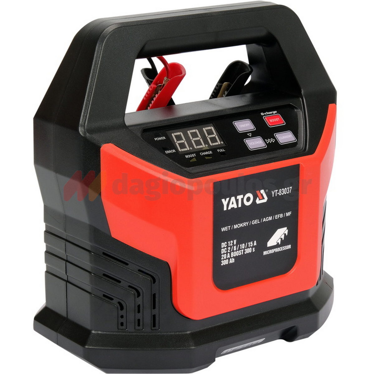 Yato YT-83037 Φορτιστής - Συντηρητής Μπαταρίας Αυτοκινήτου 12V 300Ah 15A