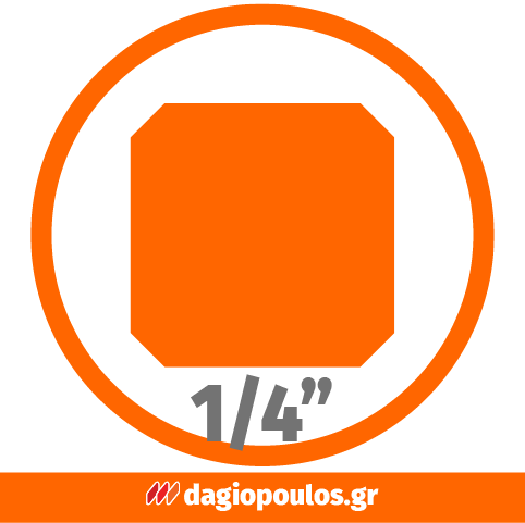 Yato Καρυδάκια Εξάγωνα 1/4" Επαγγελματικά Chrome Vanadium