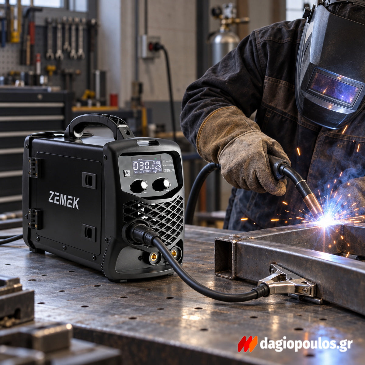 Zemek SMIG-140MLC Ηλεκτροκόλληση Inverter Σύρματος MIG/TIG/MMA 140A 3 σε 1