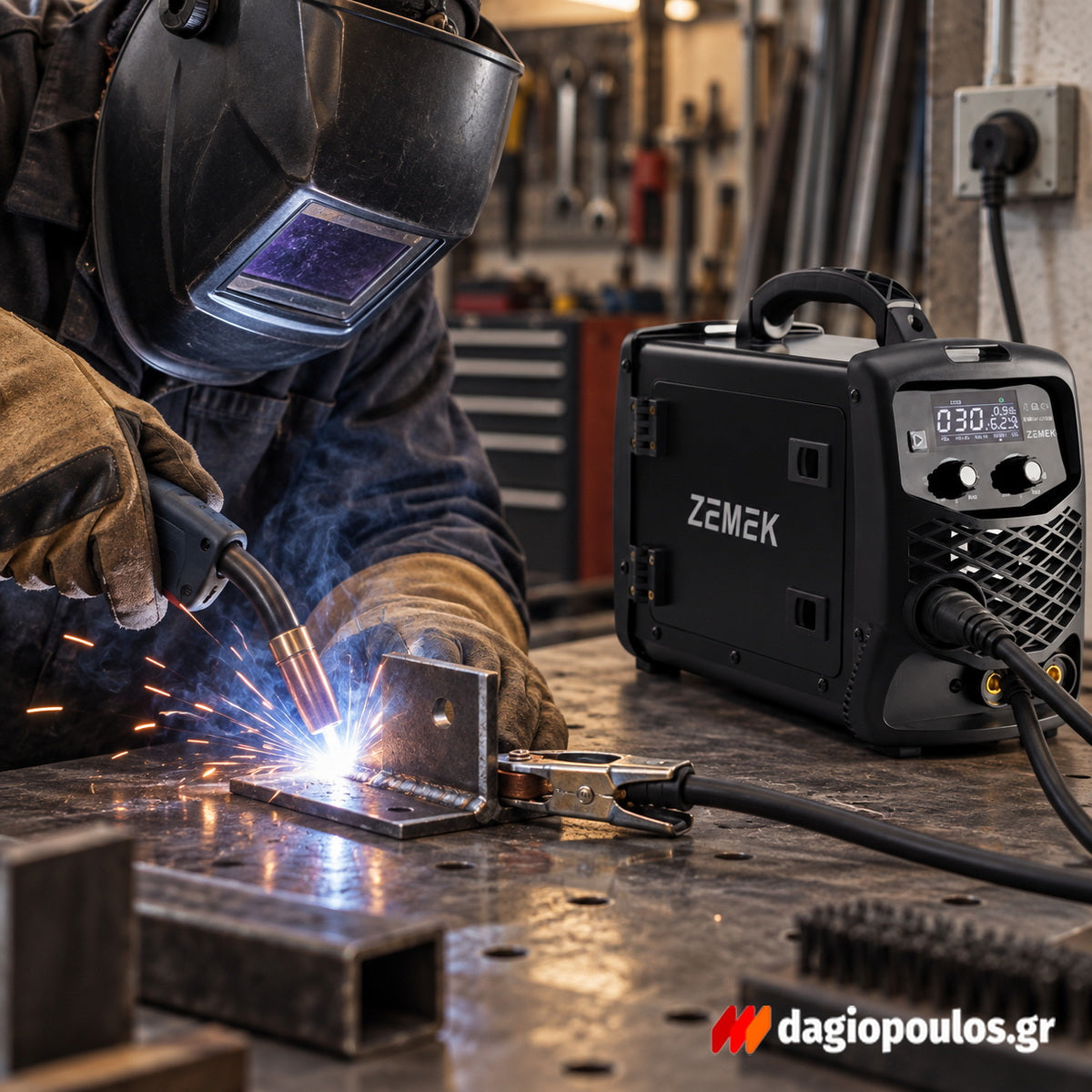 Zemek SMIG-140MLC Ηλεκτροκόλληση Inverter Σύρματος MIG/TIG/MMA 140A 3 σε 1