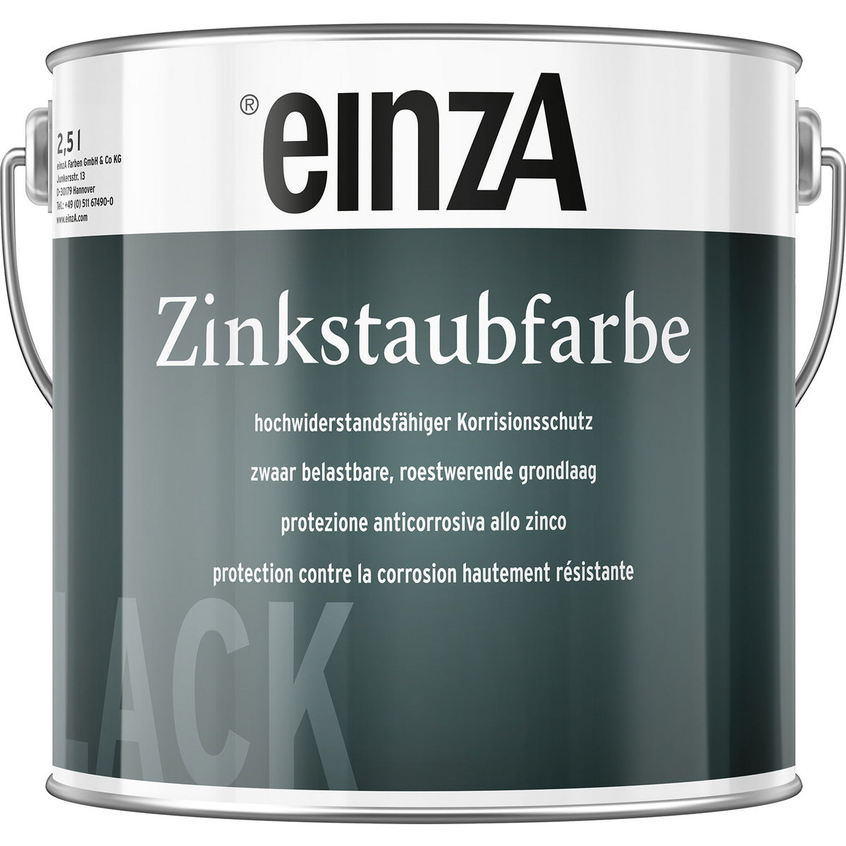 einzA Zinkstaubfarbe Αστάρι Μετάλλων Ψυχρού Γαλβανίσματος 750ml (2.7 kgr)