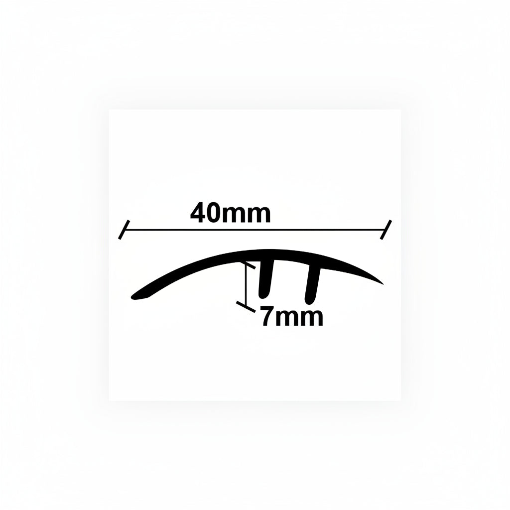 Προφίλ Παρκέ - Laminate Για Μεγάλη Βάση Ανισόπεδο 40mm 2.75mtr ΑΣΗΜΙ