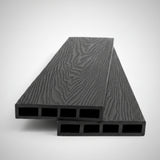 WPC Περίφραξης Νέας Γενιάς 3D Νερά Ξύλου 9050 Dark Grey 120x20mm 3.6mtr
