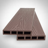 WPC Περίφραξης Νέας Γενιάς 3D Νερά Ξύλου 9040 Light Brown 120x20mm 3.6mtr