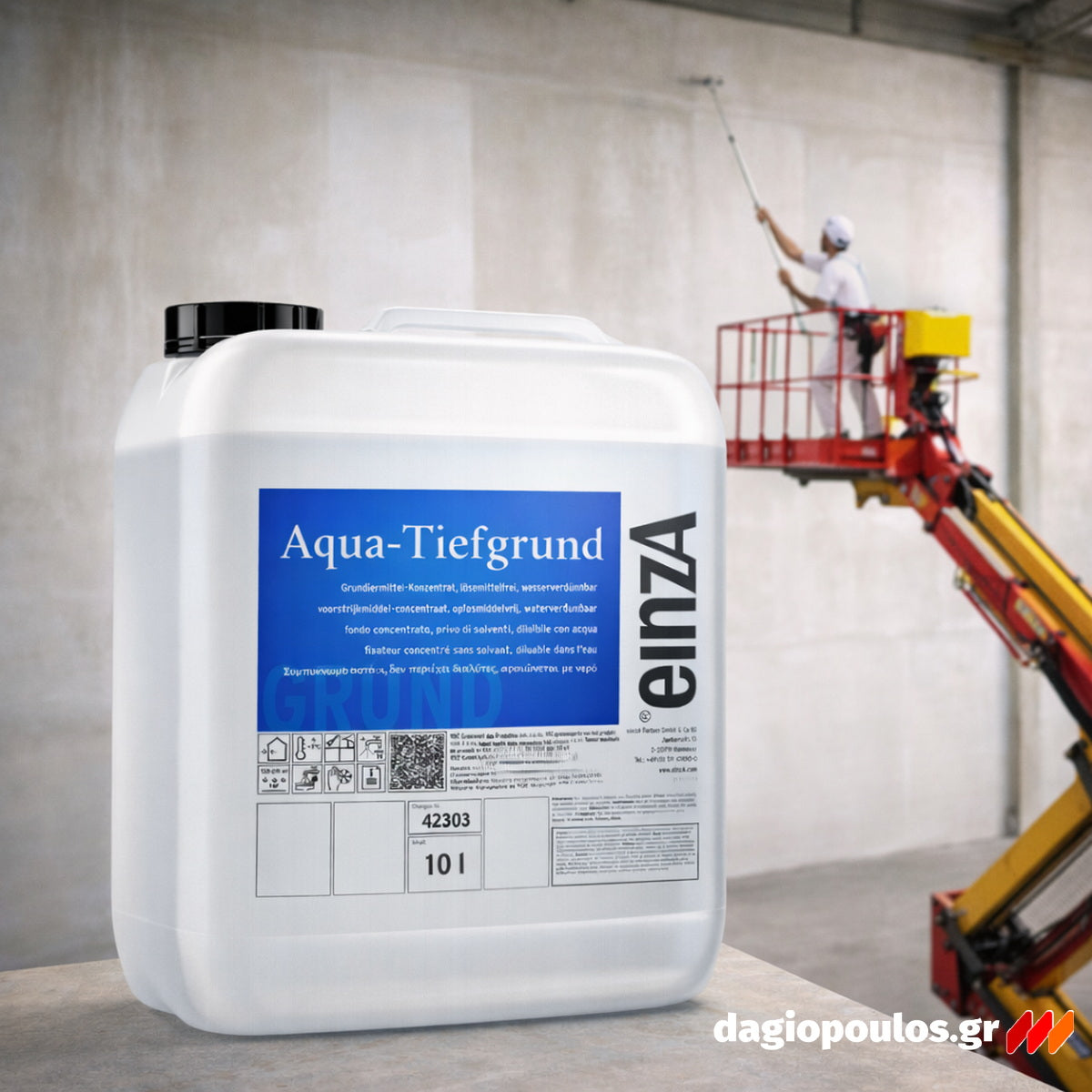 einzA Aqua-Tiefgrund Αστάρι Τοιχοποιίας - Δομικών Συμπυκνωμένο Νερού