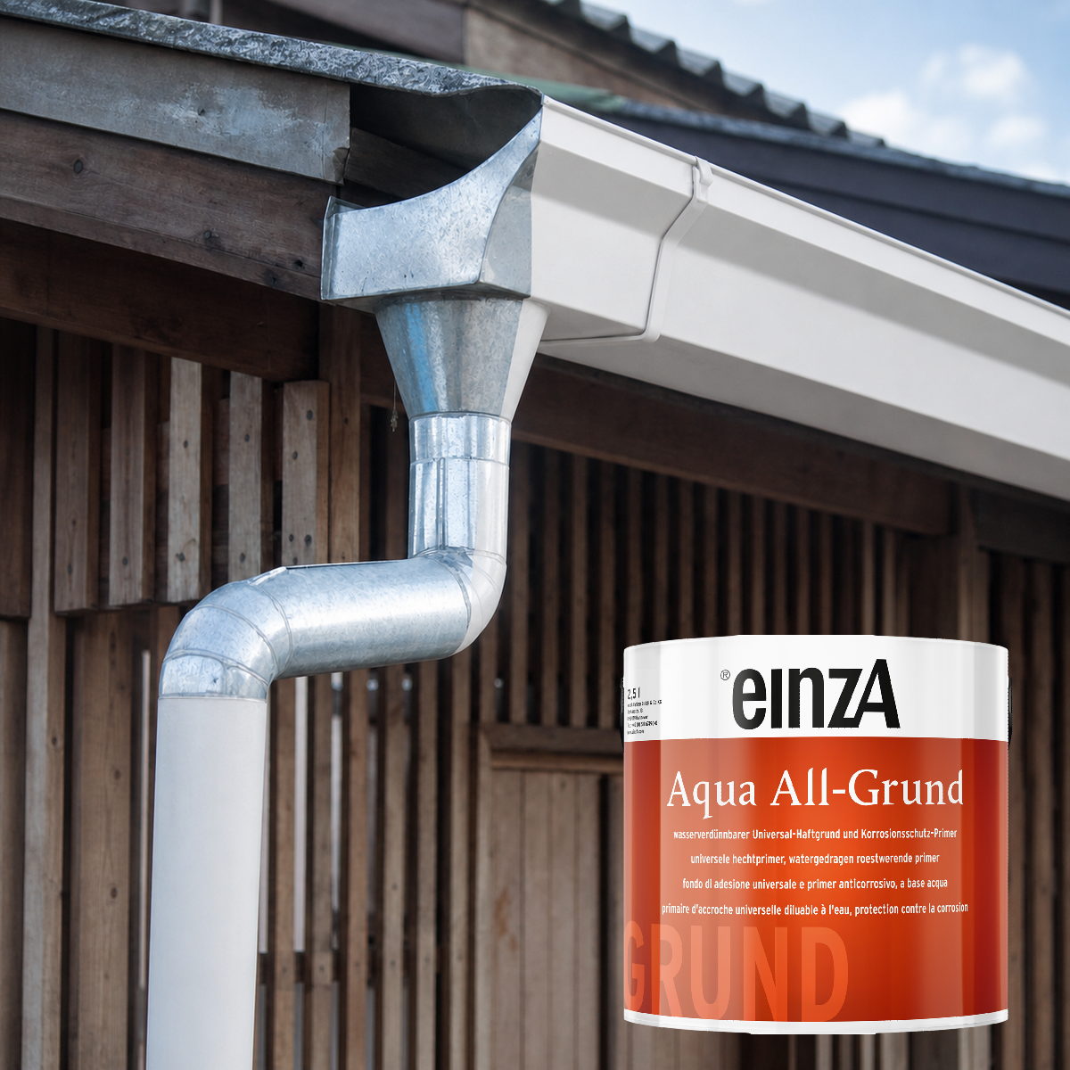 einzA Aqua All Grund Άοσμο Υπόστρωμα Αστάρι Πολλαπλών Επιφανειών Νερού ΛΕΥΚΟ