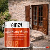 einzA Aqua-Kompaktlasur Βερνίκι Εμποτισμού Προστασίας Ξύλου Νερού ΠΑΛΙΣΑΝΔΡΟΣ (PALISANDER)