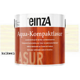 einzA Aqua-Kompaktlasur Βερνίκι Εμποτισμού Προστασίας Ξύλου Νερού ΛΕΥΚΟ (KALKWEISS)