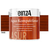 einzA Aqua-Kompaktlasur Βερνίκι Εμποτισμού Προστασίας Ξύλου Νερού ΤΗΚ (TEAK)