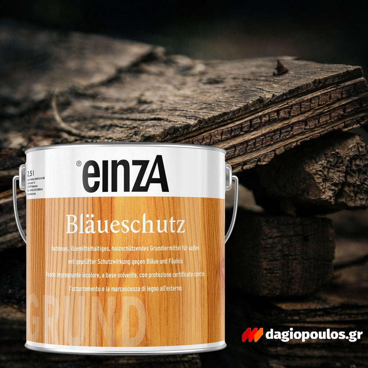 einzA Bläueschutz Συντηρητικό Προστασίας Ξύλου Εξωτερικής Χρήσης Άχρωμο Ματ