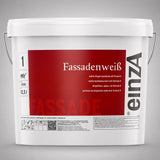 einzA Fassadenweiß 100% Ακρυλικό Χρώμα Προστασίας Εξωτερικής Τοιχοποιίας ΛΕΥΚΟ