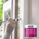 einzA Fensterlack 3x1 Υπόστρωμα Αστάρι & Τελικό Χρώμα Ξύλου (3σε1) ΛΕΥΚΟ