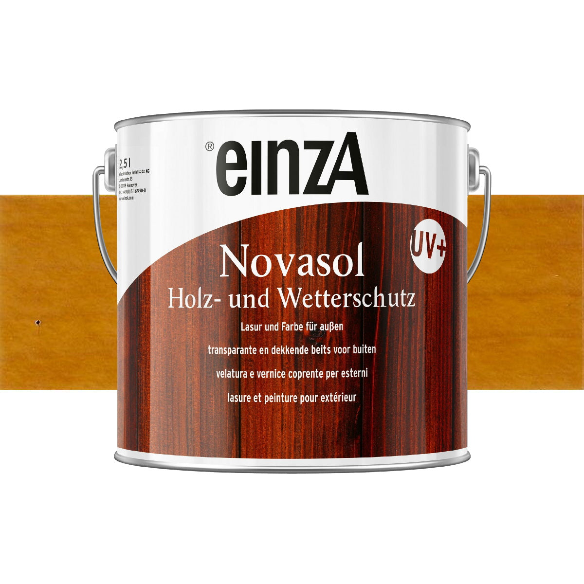 einzA Novasol Holz- und Wetterschutz Lasur Oregon Βερνίκι - Λάδι Gel Εμποτισμού Ξύλου ΟΡΕΓΚΟΝ