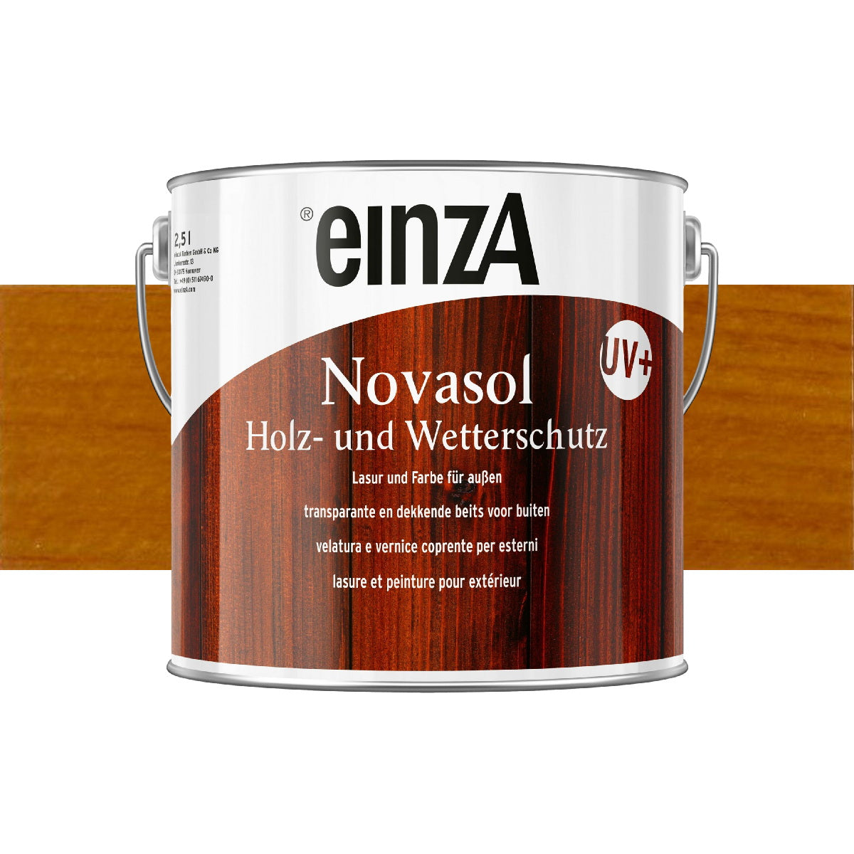 einzA Novasol Holz- und Wetterschutz Lasur Pinie Βερνίκι - Λάδι Gel Εμποτισμού Ξύλου ΠΕΥΚΟ
