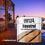 einzA Novatrol Holzöl Λάδι Συντήρησης & Προστασίας Decks & Δαπέδων Κήπου Ματ ΤΗΚ (TEAK)
