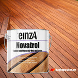 einzA Novatrol Holzöl Λάδι Συντήρησης & Προστασίας Decks & Δαπέδων Κήπου Ματ ΤΗΚ (TEAK)