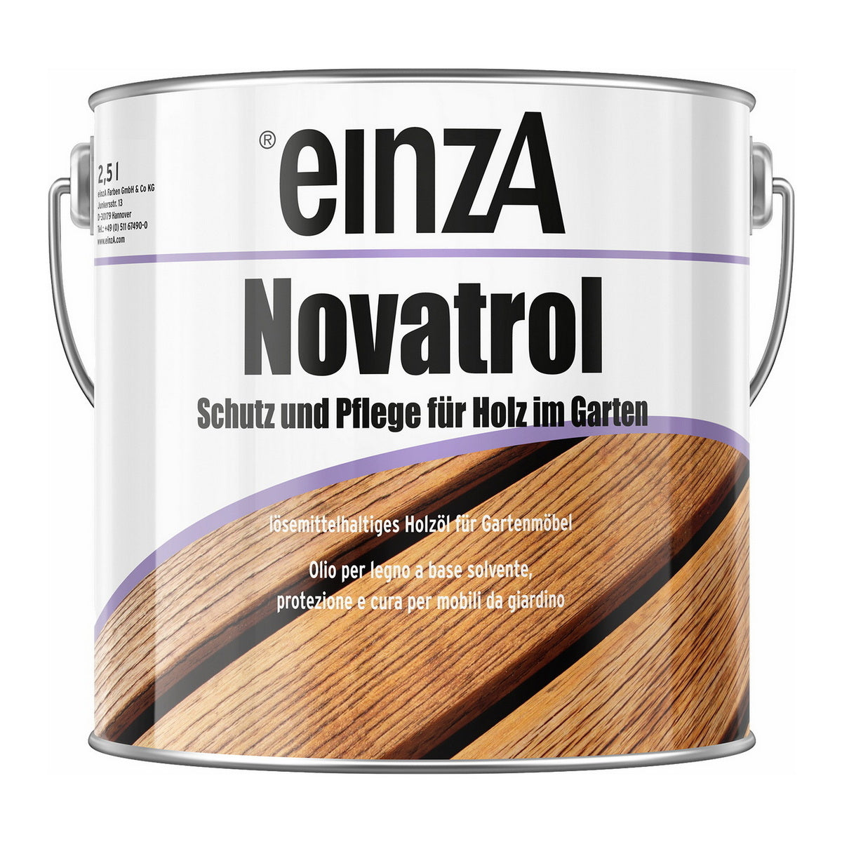 einzA Novatrol Holzöl Λάδι Συντήρησης & Προστασίας Decks & Δαπέδων Κήπου Ματ ΤΗΚ (TEAK)