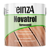 einzA Novatrol Terrassenöl Λάδι Συντήρησης & Προστασίας Decks & Δαπέδων Κήπου Νερού Ματ BANKIRAI (TEAK)