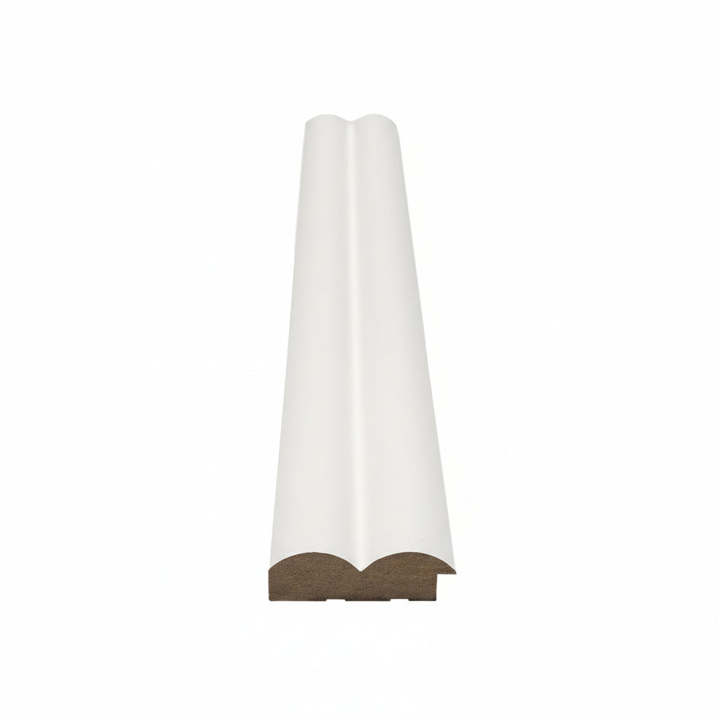 Πηχάκι Διπλό Έναρξη - Τελείωμα Για 3D Wall Panel MDF Wave Standard 802040 White 16mm x 55mm x 2750mm