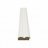 Πηχάκι Διπλό Έναρξη - Τελείωμα Για 3D Wall Panel MDF Wave Standard 802040 White 16mm x 55mm x 2750mm