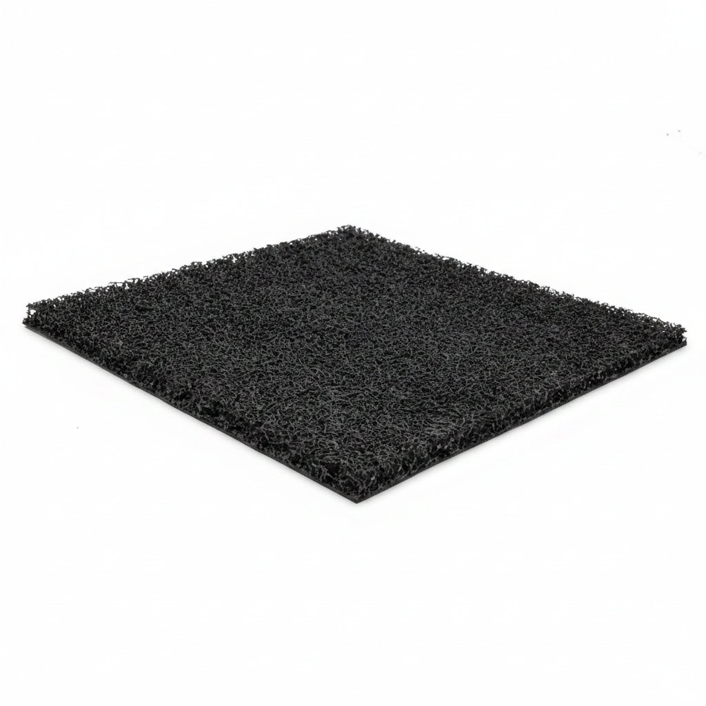 Πλαστικό Δάπεδο Spaghetti 12mm 1.22m Black