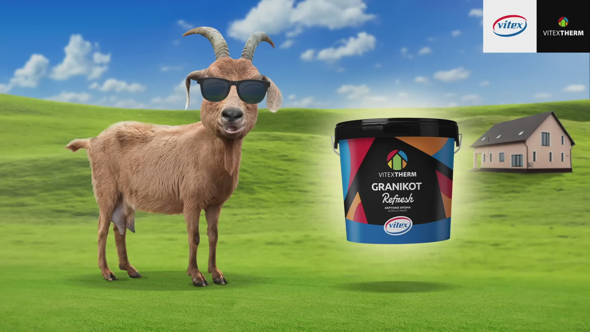 Vitex Granikot Refresh ΝΑΝΟ-Ακρυλικό Χρώμα Για Ανανέωση Επιφανειών Εξωτερικής Θερμομόνωσης