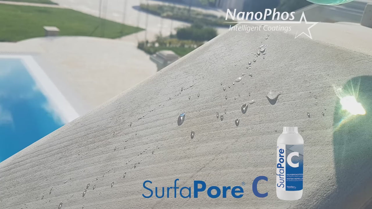Nanophos SurfaPore C Αδιαβροχοποιητικό Μονωτικό Πετρωμάτων Διαφανές Ματ 1Ltr